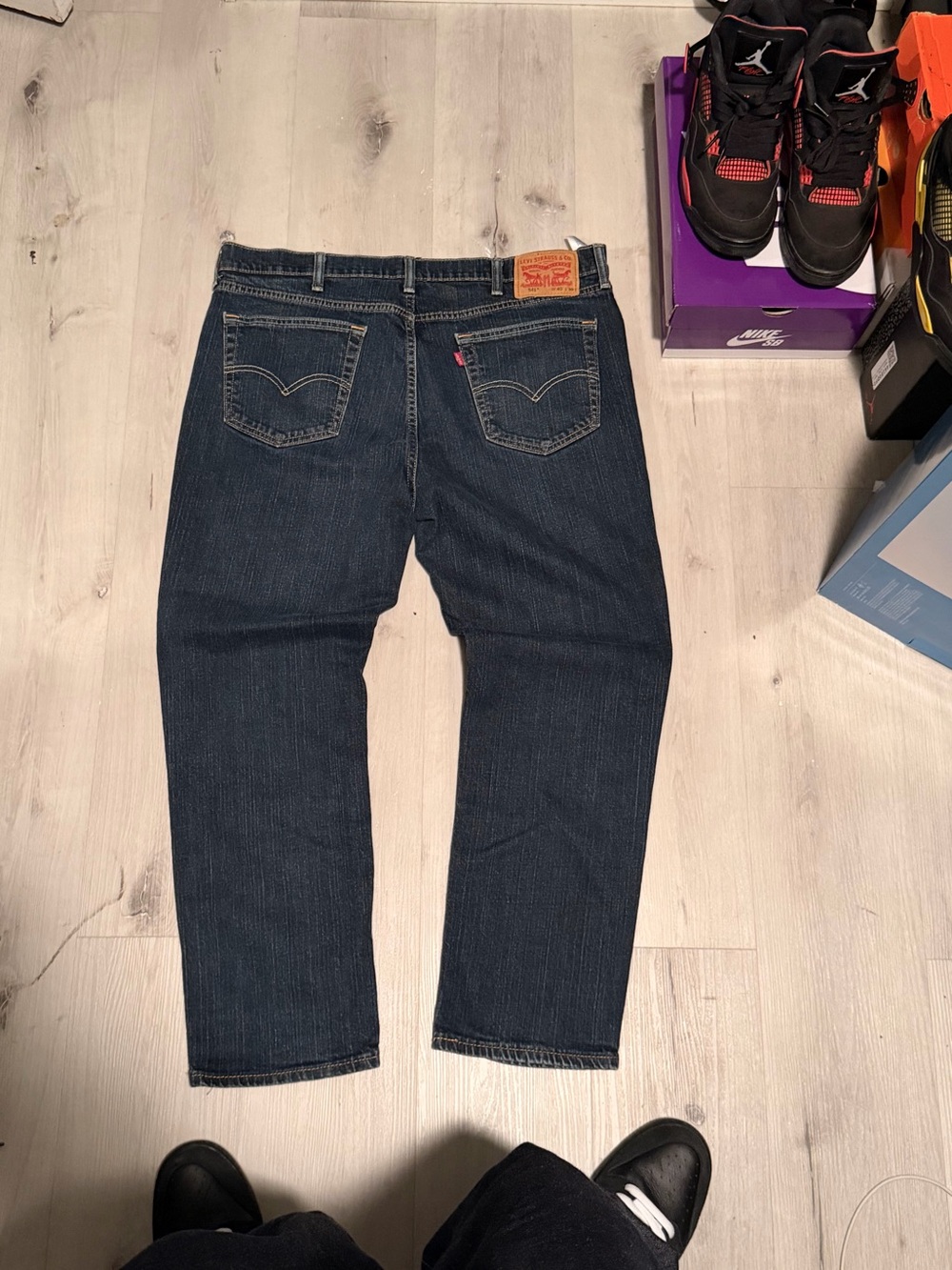 Levi's Men's Dark Indigo Relaxed Jeans